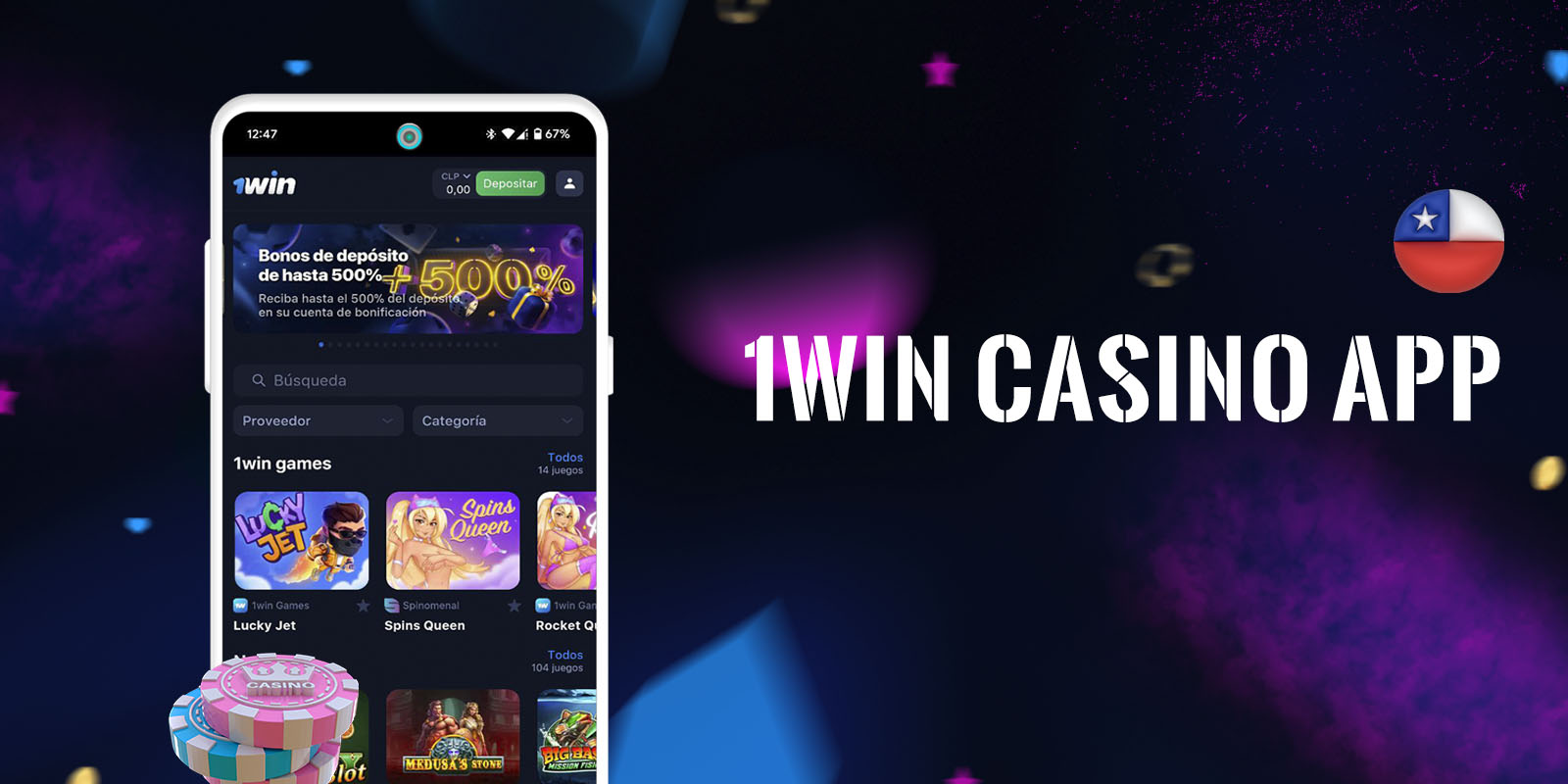 Aplicación de Casino 1Win