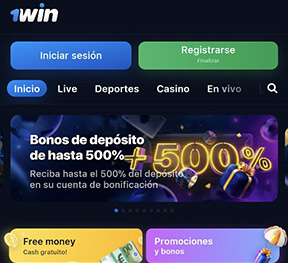 Visite el sitio web oficial de 1Win