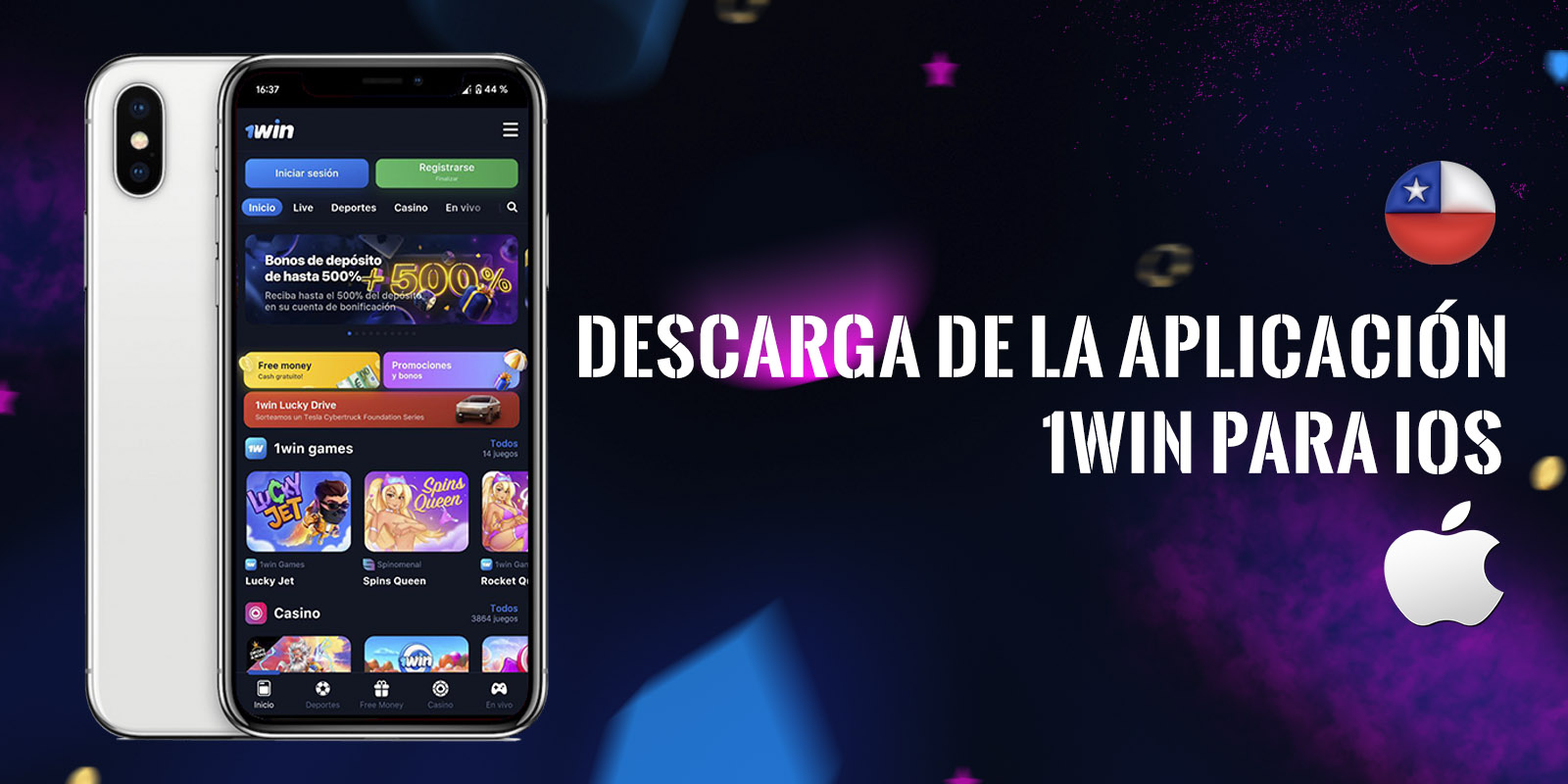 Descarga de la aplicación 1Win para iOS