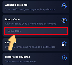 Seleccionar y activar una bonificación