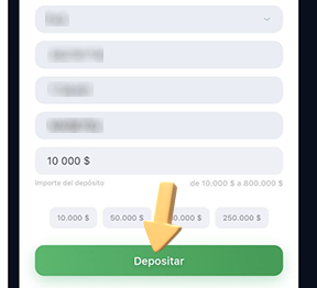 Depósito en su cuenta de juego