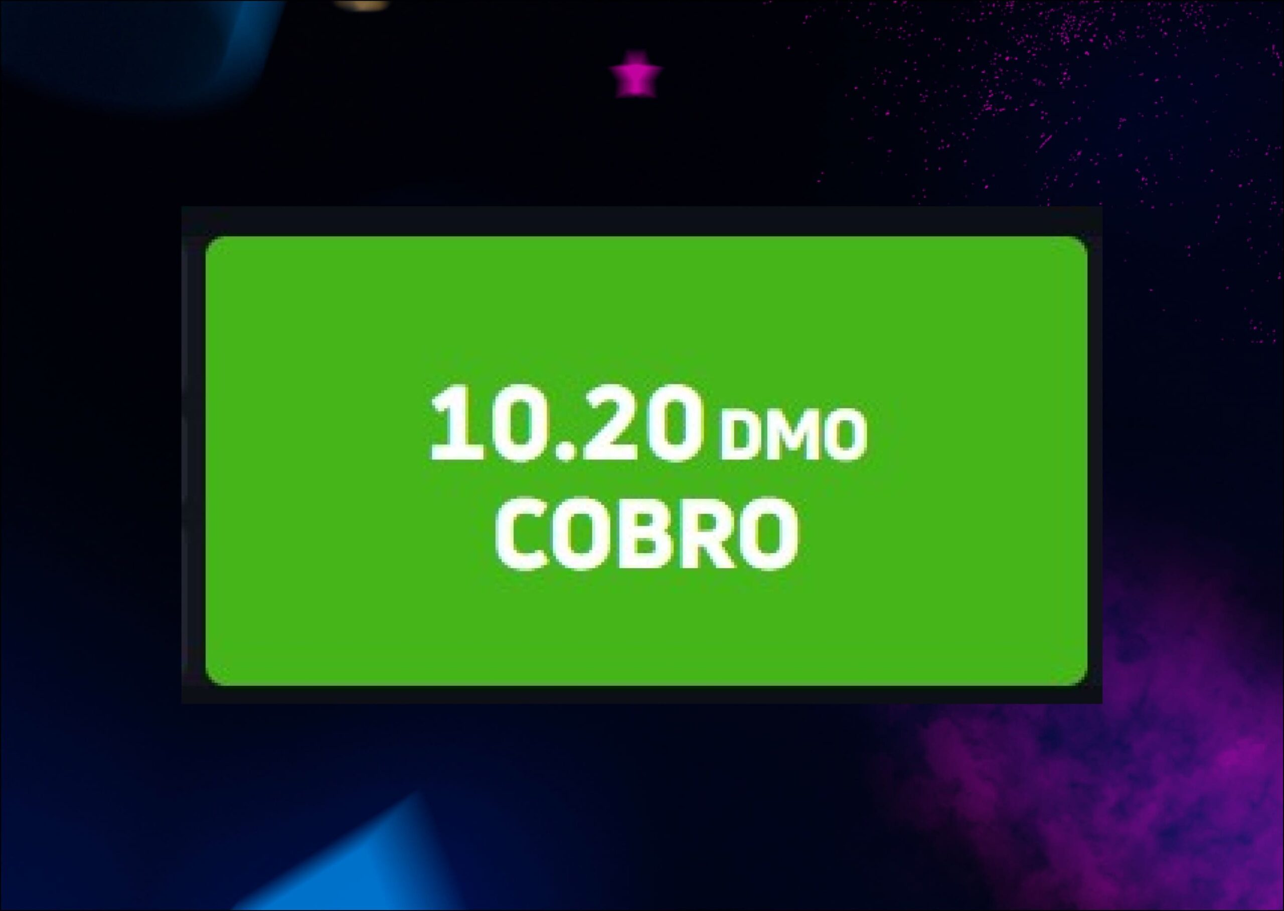 Botón “Cobro” en JetX.