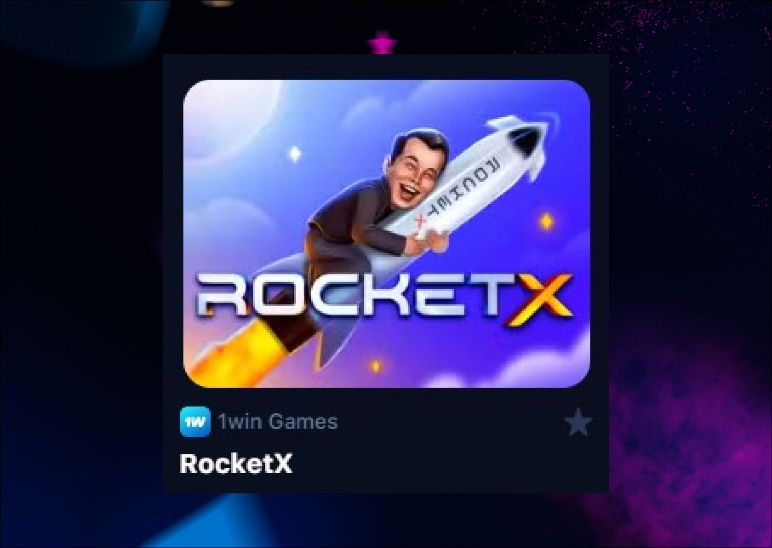 Icono Rocket X 1Win.