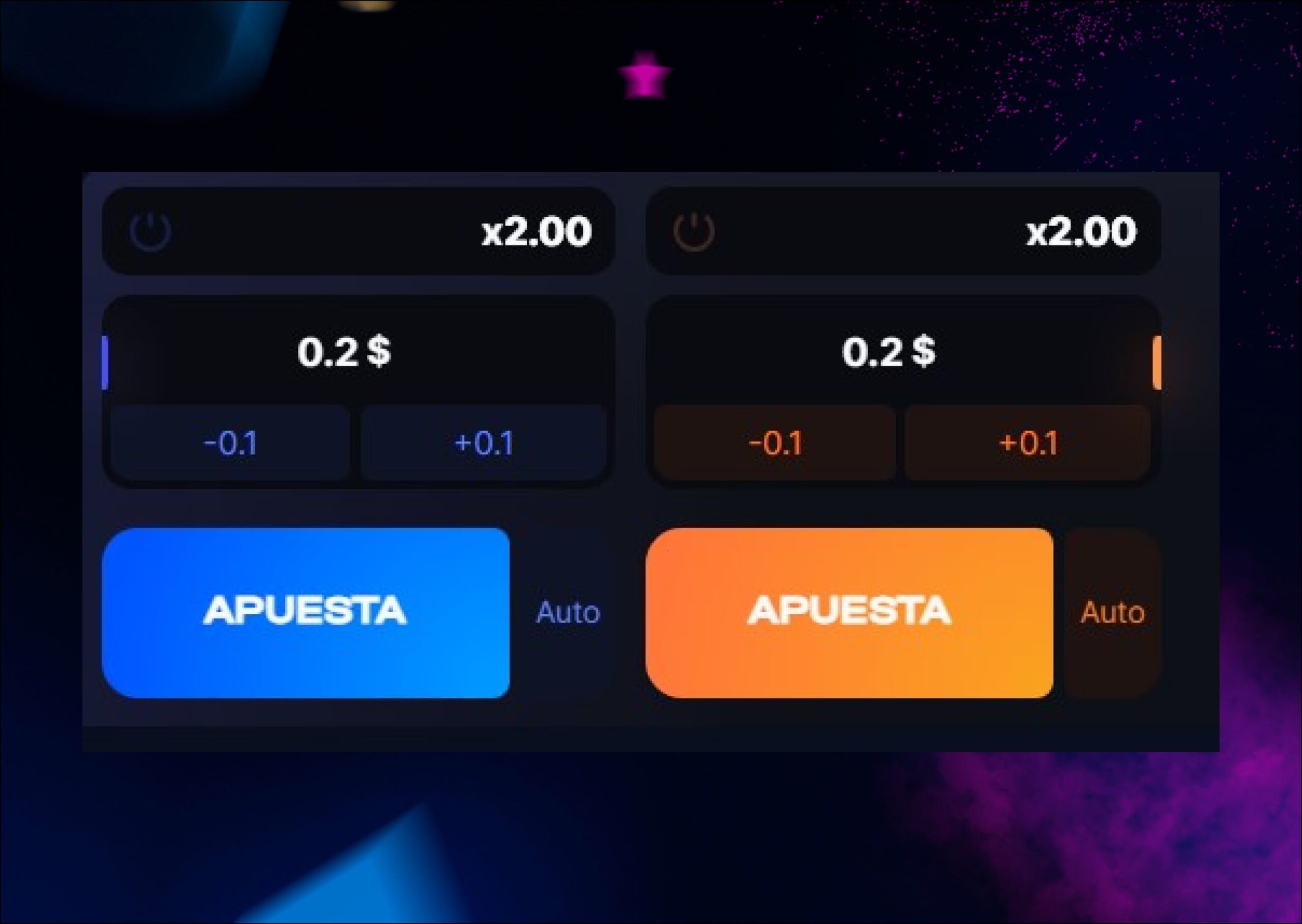 Elegir apuesta y coche en Speedy Cash 1Win.