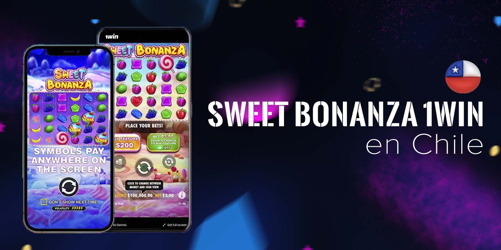 Proceso de juego de Sweet Bonanza en 1Win.