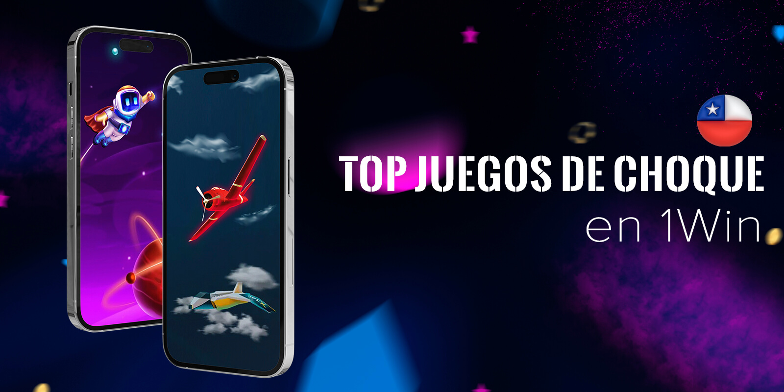 Los mejores juegos de choque en 1Win: Aviator, JetX y Spaceman.